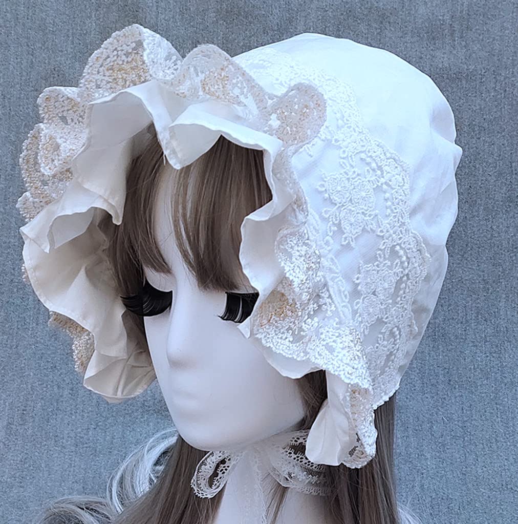 Lolita Hair Lace Cute Doll Mori Girl Hair Gothic Lolita Embroidered Sweet Moe Stylish Ornament, Beret, Hat, Lolita, Accessory, Style, Bonnet, Lolita,