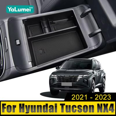 Per Hyundai Tucson NX4 2021 2022 2023 Ibrida N Line Auto Portaoggetti da Bracciolo Centrale Organizzatore Contenitore Vassoio Custodia Accessori