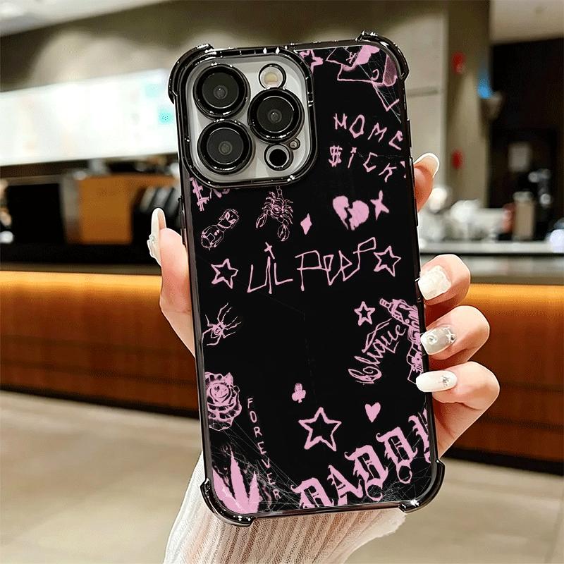 Lil Peep Hellboy Liebe Beschichtung Handyhülle Für Iphone 16 17 Pro Max Air 16E 14 15 Plus 12 13 Mini Anti-Fall Airbag Abdeckung