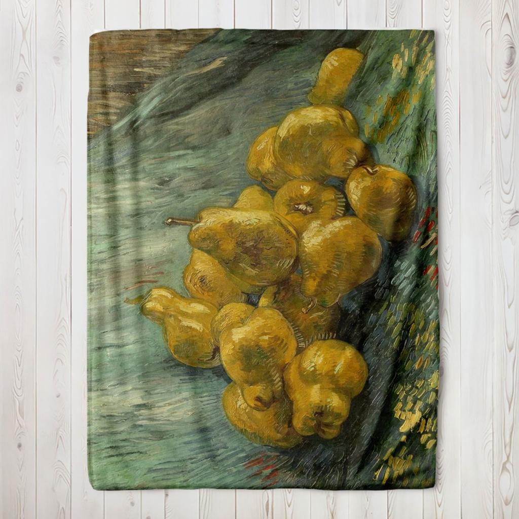 Van Gogh Famous Art Sunflowers Printed Blanket, Sofa,Bedroom,Bed Home Office Nap Blanket ,Funny Gift Thermals,Travel Blankets