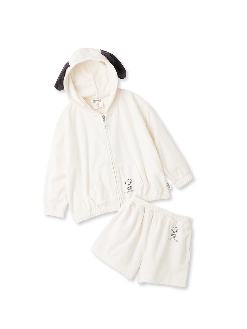 

PEANUTS KIDS pile hoodie and shorts PKCT232406 OWHT [Gelato Pique]