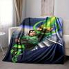1pc Green Lantern Ring Flannel Throw Blanket Soft, Warm & Cozy for Couch, Bed, Office, and Travel Versatile All Season Gift, Christmas present