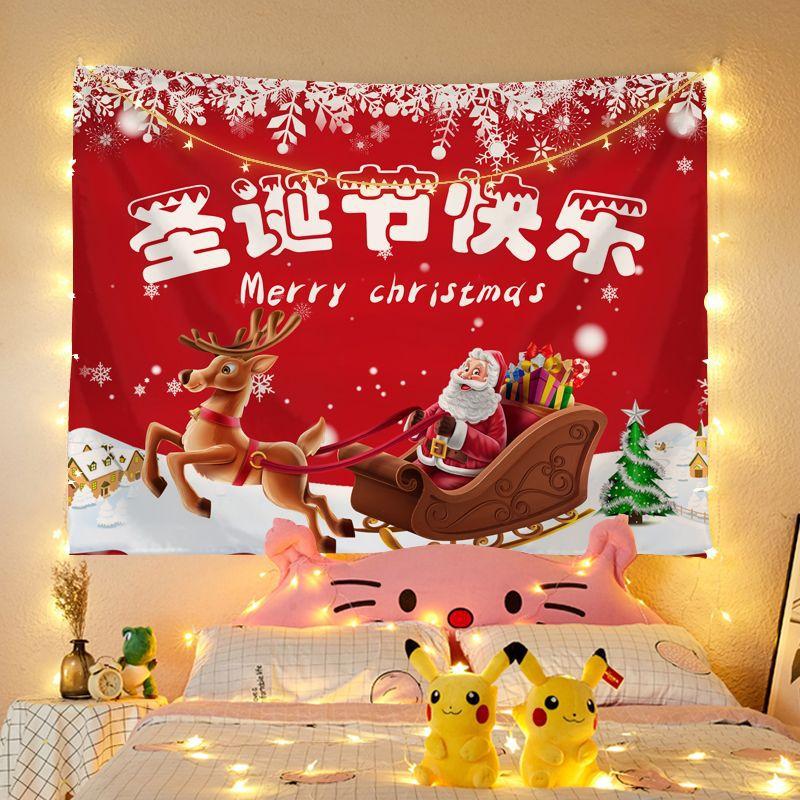 Рождественский гобелен для комнаты фон ткань Праздничный гобелен гобелен висит картина — фото 6