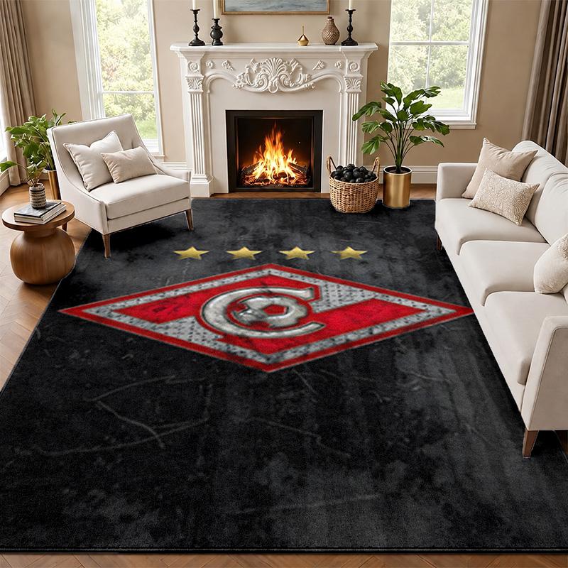 FC Spartak Moscow Carpet Door Mat for Living Room or Bedroom Protective Mat Under Chair Office Decoration Christmas Gift Birthday Present