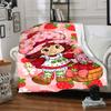 1pc Princess Strawberry13 Blanket, Gift, for Men and Women, Soft Blanket, Good for Sofa Bed Couch Travel, Lightweight Flannel Blanket