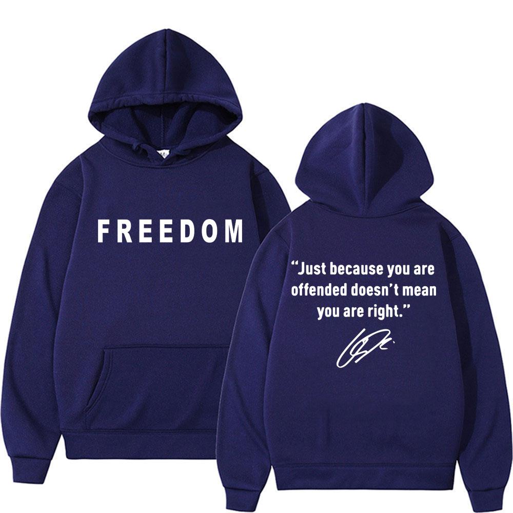 

Charlie Kirk Liberty Print Sweatshirt Men s High Quality Hoodies Autumn and Winter Adult Casual Long Sleeve Warm Sweatshirt 3XL