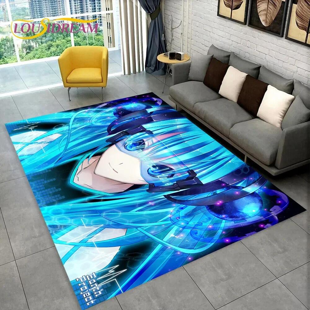 Japan Music Cartoon Characters Miku Carpet Rug for Home Living Room Bedroom Sofa Doormat Decor,kids Area Rug Non-slip Floor Mat