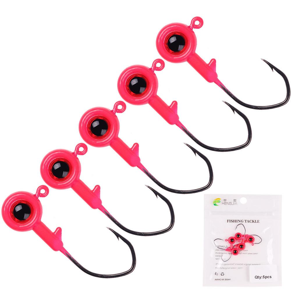 Olecranon Jig Hook Big Eyes New Fishhook Wholesale New Henjia Fishing Gear Set Combination Jig Hook Micro Item Small Hook