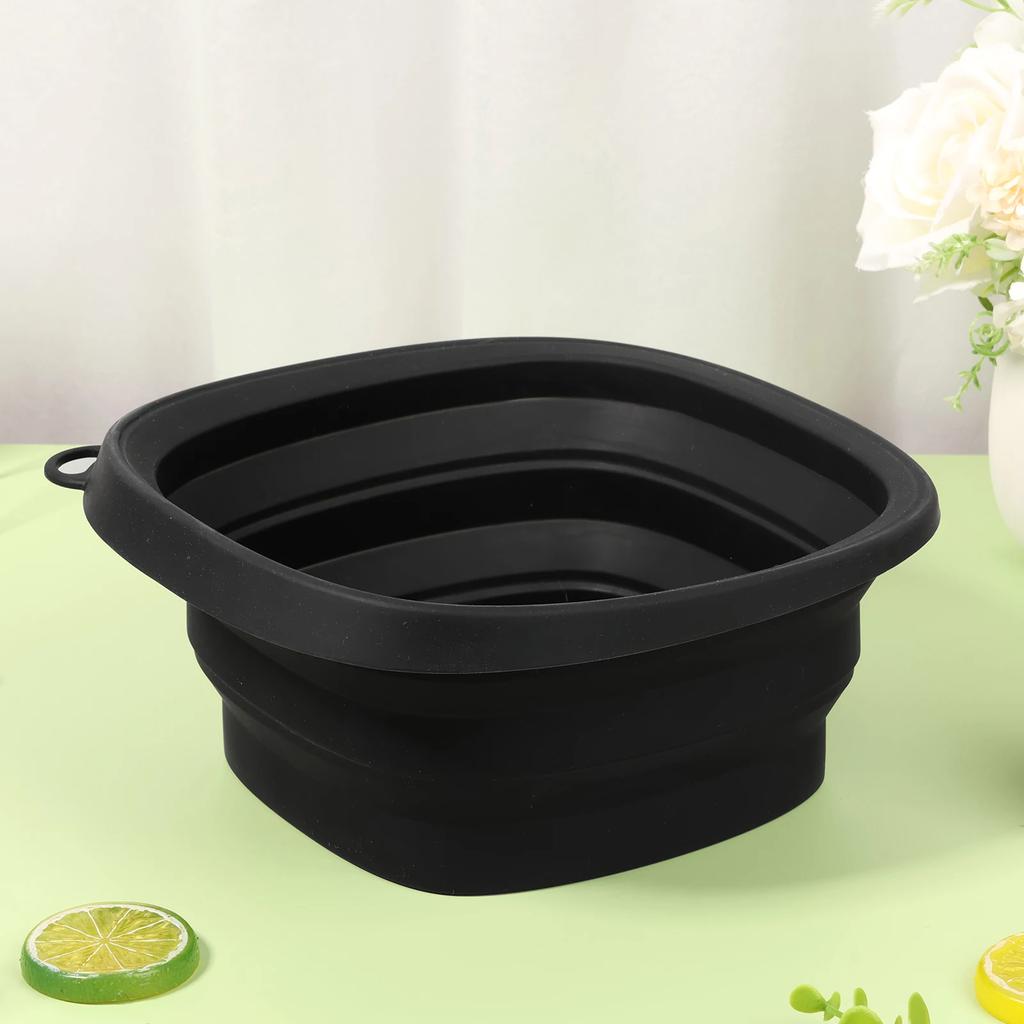 Foldable Silicone Facial Wash Basin Portable Collapsible Beauty Bowl for SkinCare Hair Washing,Travel Friendly Spa Ice Face Bowl