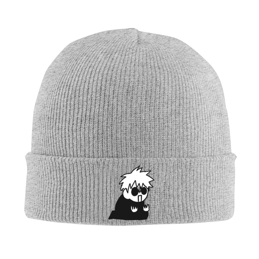 Gojo Manga Kawaii Japanese Anime Warm Knitted Cap Fashion Bonnet Hat Autumn Winter Outdoor Beanies Hats for Unisex Adult