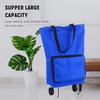 Foldable Shopping Trolley Bag with Wheels Collapsible Shopping Cart Reusable Foldable Grocery Bags Travel Bag Green