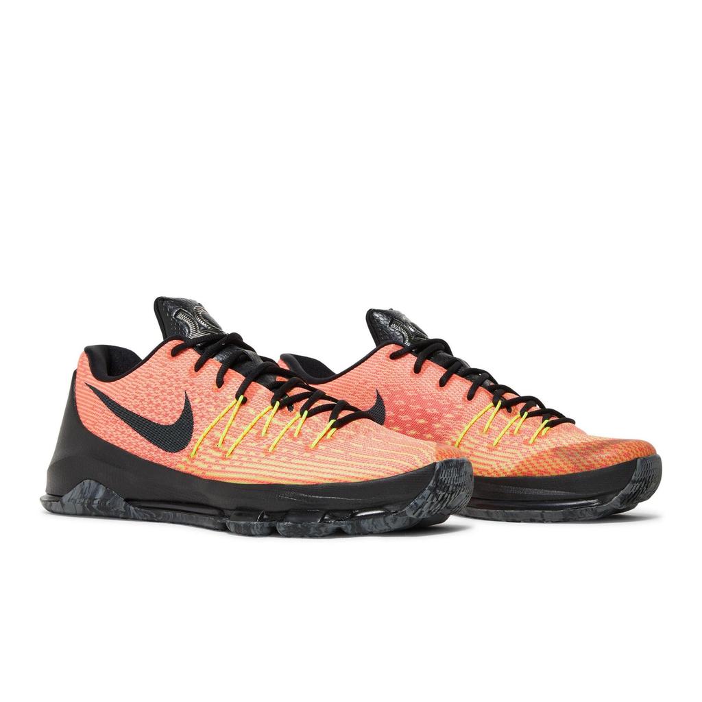 Nike KD 8 'Hunt’s Hill Sunrise' (Unisex) Total Orange / Black-Volt-Bright Crimson-Dark Grey Basketball Shoes 749375 807