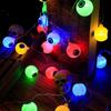 Halloween LED Ghost Eyeball String Lights, Battery & USB Operated, Perfect for Bar, Party, or Haunted House Decor