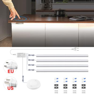 12V Hand Scan Motion Sensor LED Bar Lamp Wireless Touch Control Penetrable Wood Light for Kitchen Cabinet Wardrobe Back Lighting