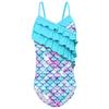 Cross-border Mermaid One-piece Girls' Children's Swimsuit Girls' Summer Baby's New Small, Medium and Older Children's Sunscreen Swimsuit