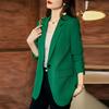 Women's Suit Collar Mid-length Chiffon Thin Design Small Style Suit