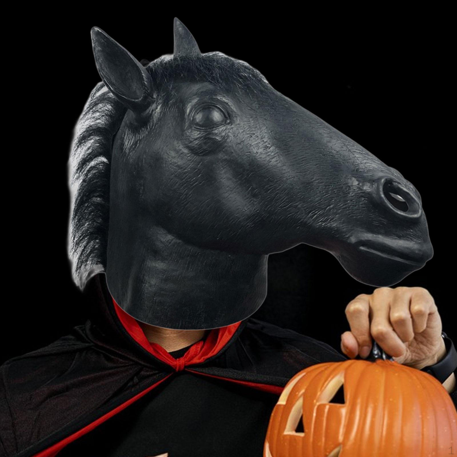 

Halloween Cow Animal Head Costume Face Cover for Performance Party Supplies