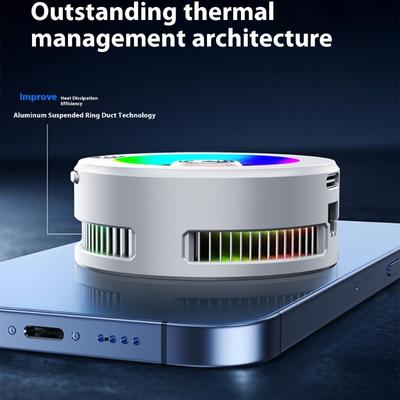 Universal Smartphone Coolers Magnetic Clip Design Quiet Operate Lighting Semiconductor Phone Coolers for Phone
