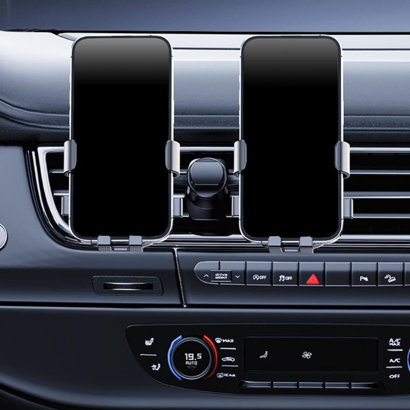 17MM Double Head Car Mobile Holder Accessory With 360 Degree Rotation And Adjustable Viewing Angle For Various Vehicle