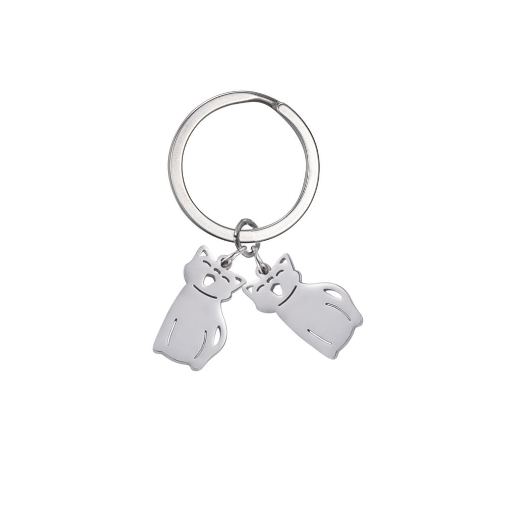 Personalized Keychain Custom Boy Girl Key Chain Family Mother Kid Child Gift For Woman Men Couple Stainless Steel Jewelry