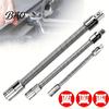 Heavy Duty Extension Rod 1/3Pcs Flexible Shaft Bar, 3/8" 1/4" 1/2" Drive Bendable Spring Steel Socket Wrench Extender, Electric Connection for