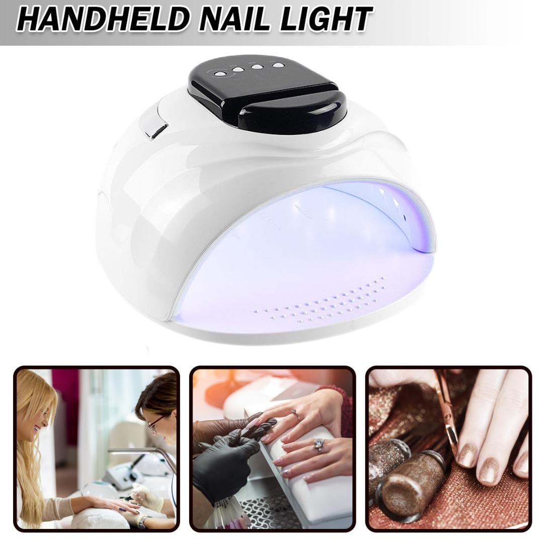 

Tingml Nail Lamp 168W Двойные светодиодные ультрафиолетовые лампы для отверждения гель-лака для ногтей с подставкой для телефона