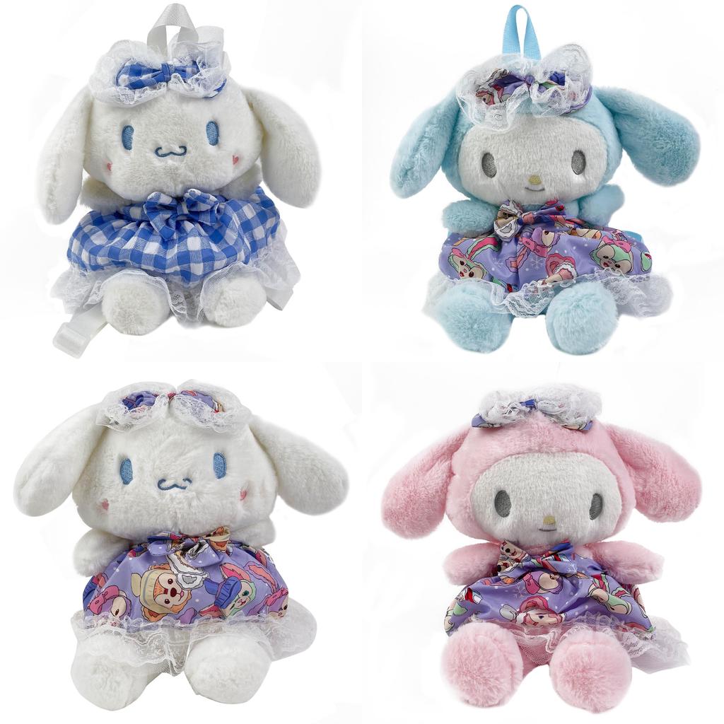 Plush Dog Backpack For Kids With Zipper Closure For School And Play