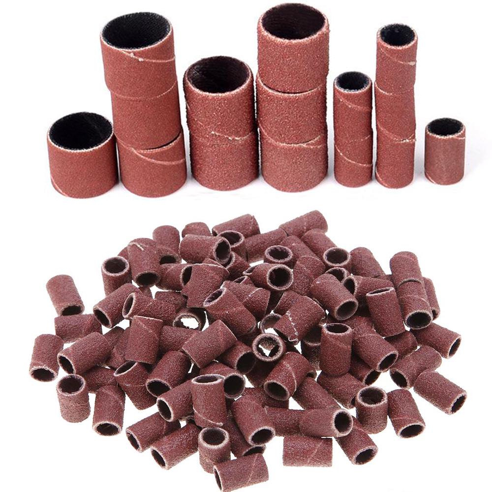 Professional 100pcs Sanding Bands Nail Machine Tools Replaceable Electric Nail Files Drill Bits