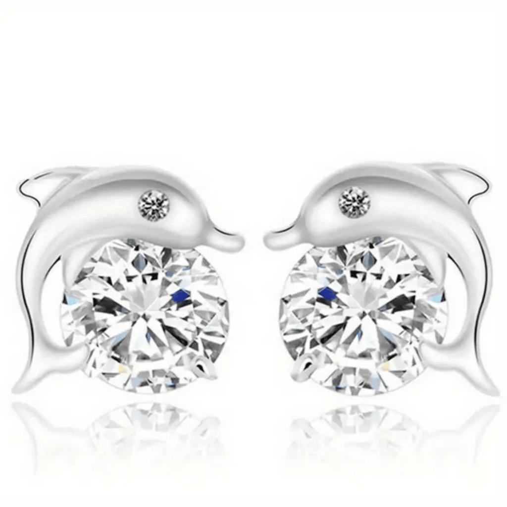 A Pair of Earrings and High-end Luxury Synthetic Zircon Earrings