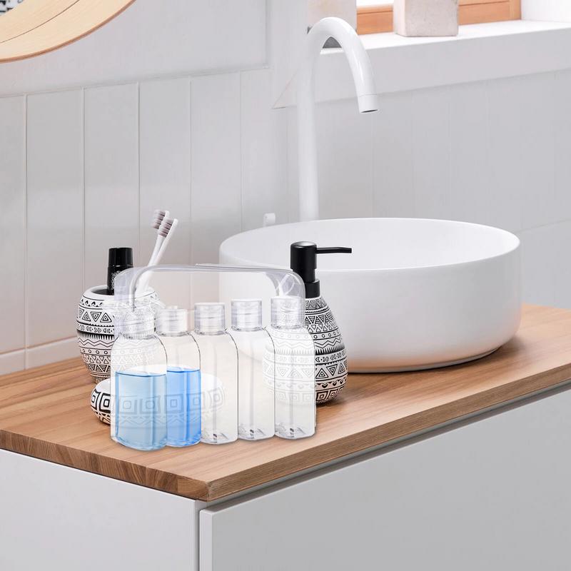 Reise-Kulturbeutel Tragbare Nachfüllbare Behälter 100ml Auslaufsicher Transparent Reiseflaschen Für Zuhause Fitnessstudio Wandern Camping