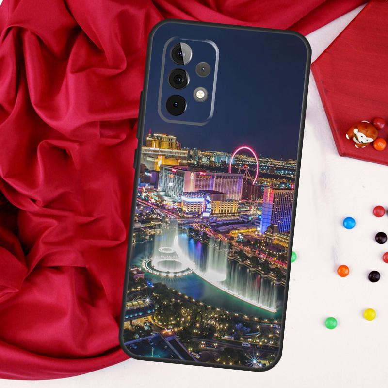 Las Vegas Strip Nevada For Samsung Galaxy A26 A05 A06 A16 A54 A34 A14 A22 A32 A52 A55 A35 A15 A53 A13 A56 A36 Case