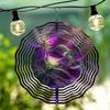Diligent Hummingbird 2D Wind Spinner Metal Hanging Rotating Ornament for Indoor Outdoor Garden Decor No Power Required Easy to Install