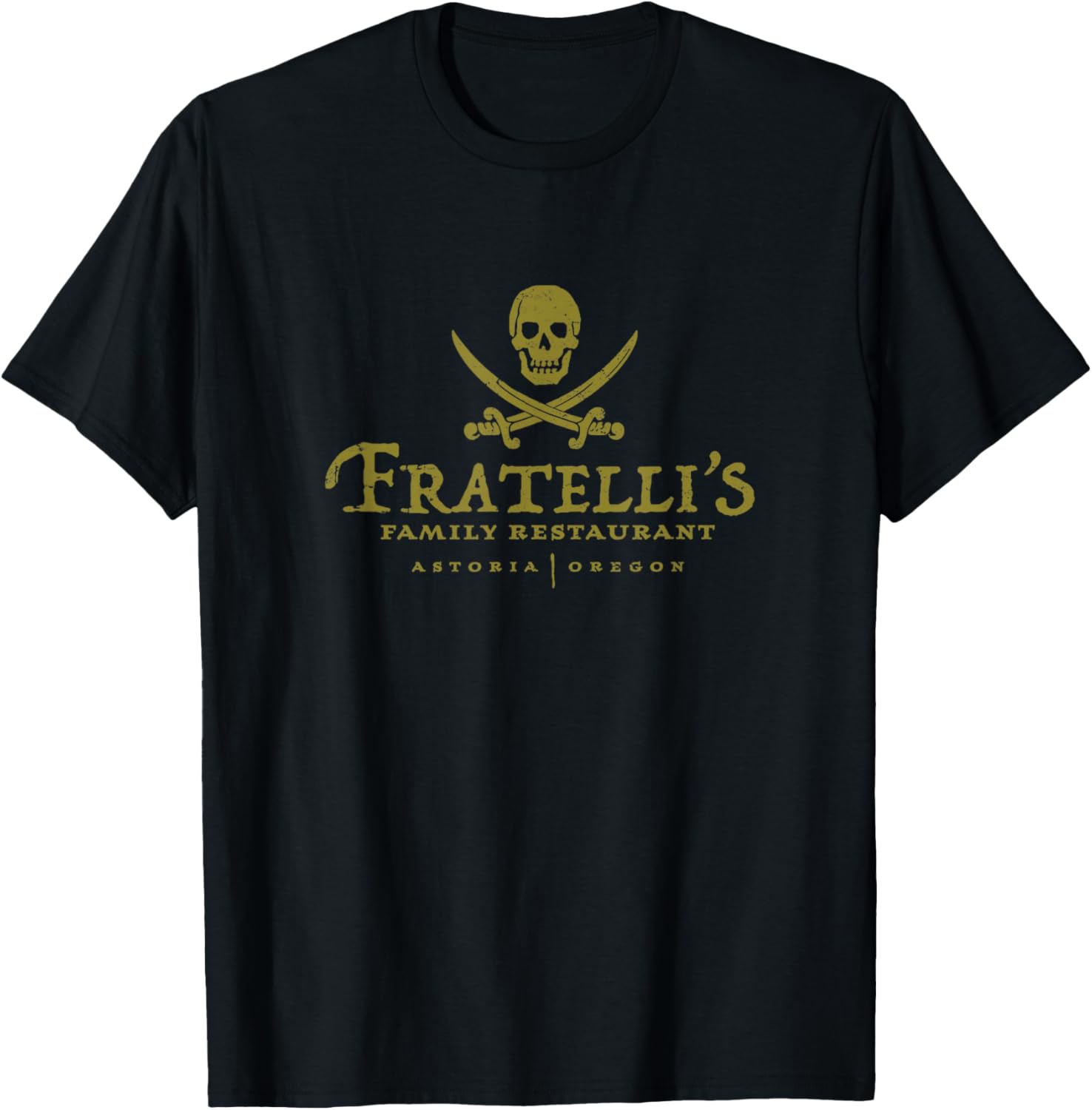 Vintage Fratelli s Family Restaurant 80s Movies Skull T-Shirt S