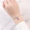 Authentic copper Charm Bead Charms Luxury Purple Heart Planet Pendant Bead Charms Compatible With Bracelets Diy Women Making Delicate Gift