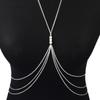 Simple Sexy Chest Chain Bikini Belly Chains for Women Cross Waist Chains Female Body Suit Girl  Beach Jewelry