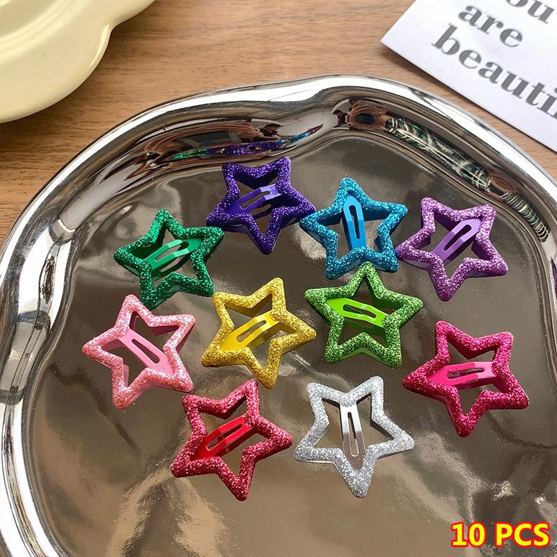 Super Süßes Stern Haarnadeln Set Damen Mädchen Kinder Haarspangen Haarklammern Haarnadeln Haarspangen Accessoires Haarspange Haarklammern Kopfschmuck Kopfbedeckung