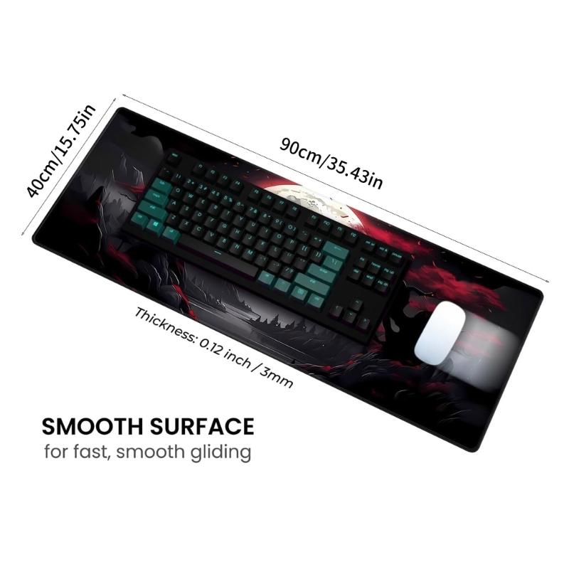 Oversized Waterproof Mousepad For Keyboards And Mouse Stitched Edges for Gaming and Office Large Mouse Mat