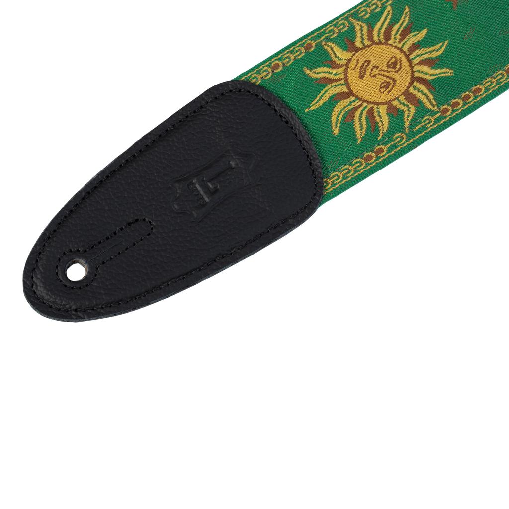 Leathers Polypropylene Guitar Strap Levy's MPJG-SUN-GRN