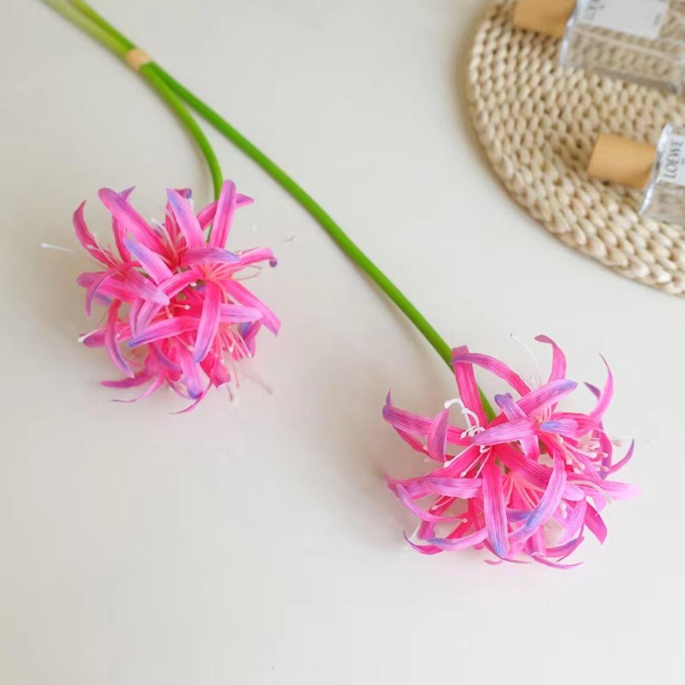 Real Touch Artificial Higanbana Flower 2 Heads Simulation Equinox Flower Party Decorations