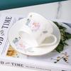 Qianxing European Style Ceramic Coffee Cup and Saucer Set