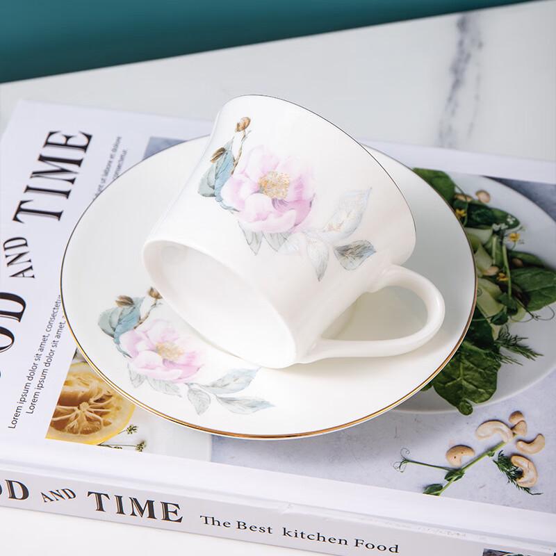 Qianxing European Style Ceramic Coffee Cup and Saucer Set