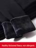 Fleece-Lined Base Layer Pants for Petite Women: Thick, Warm, Cotton, Foot-Covering Tights for Autumn and Winter, Stay in Place Comfort