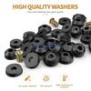 Y5GD Leak Fixing Rubber Washers 58Pcs Set for Faucets and Hose Bibs with Hardware