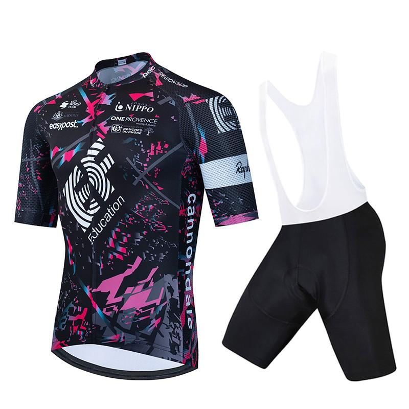 Rapha EF Cycling Jersey Short Sleeve Breathable Quick Dry Bike Shirt Men Women