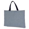 COLORFUL CANDY STYLE Reversible Book Bag Large Check Navy N0171600 (with Loop), Handbag, Pattern, Blue,