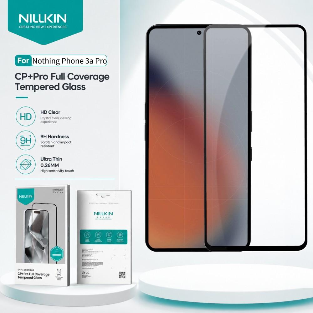 NILLKIN Tempered Glass For Nothing Phone 3a Pro Protector Film Support Fingerprint Unlock Oleophobic Coating FM5002