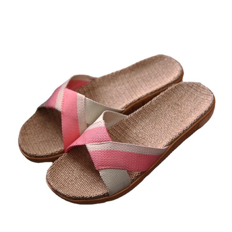 New Vintage Linen Slippers for Women