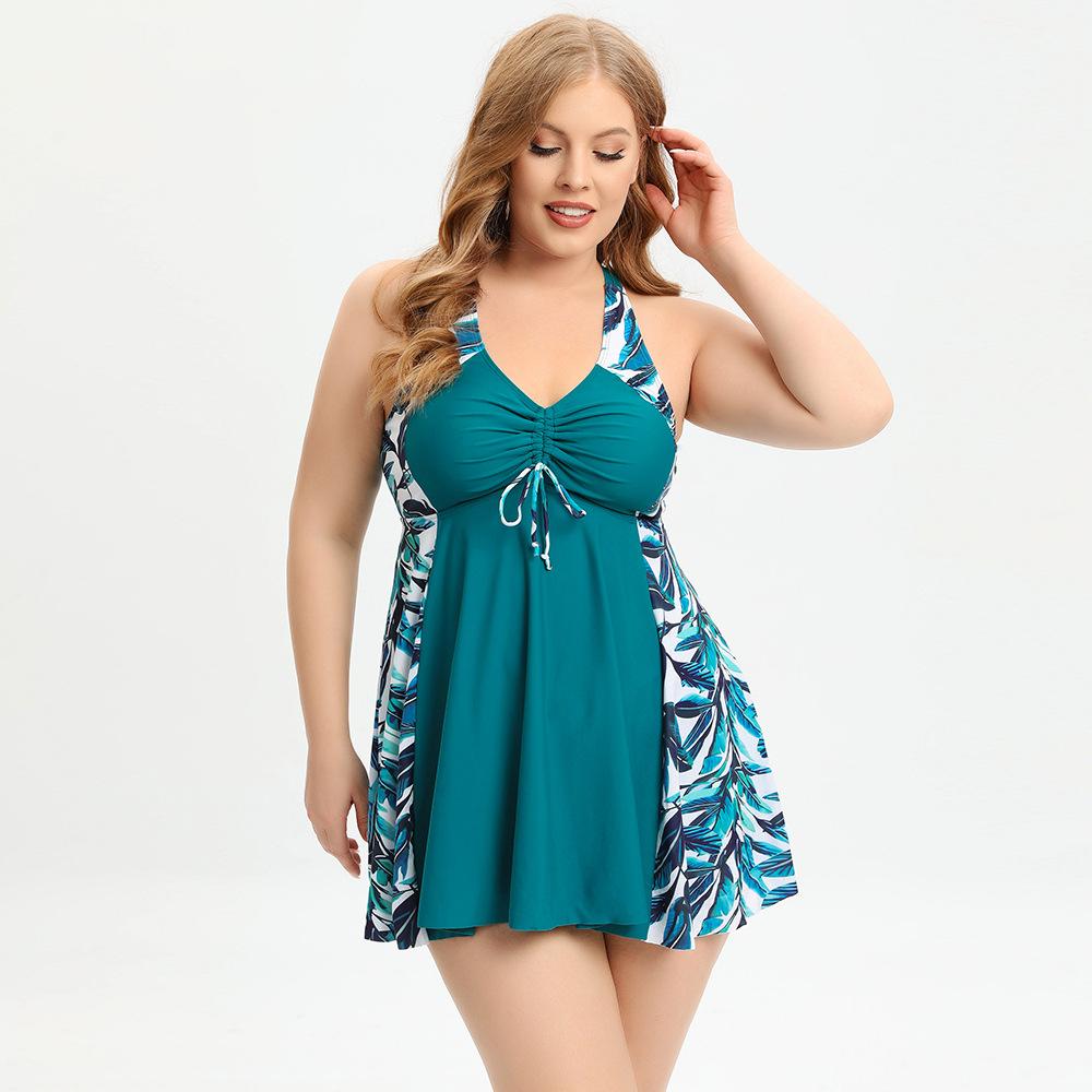 Nuovo costume da bagno oversize da donna, costume da bagno bikini diviso classico