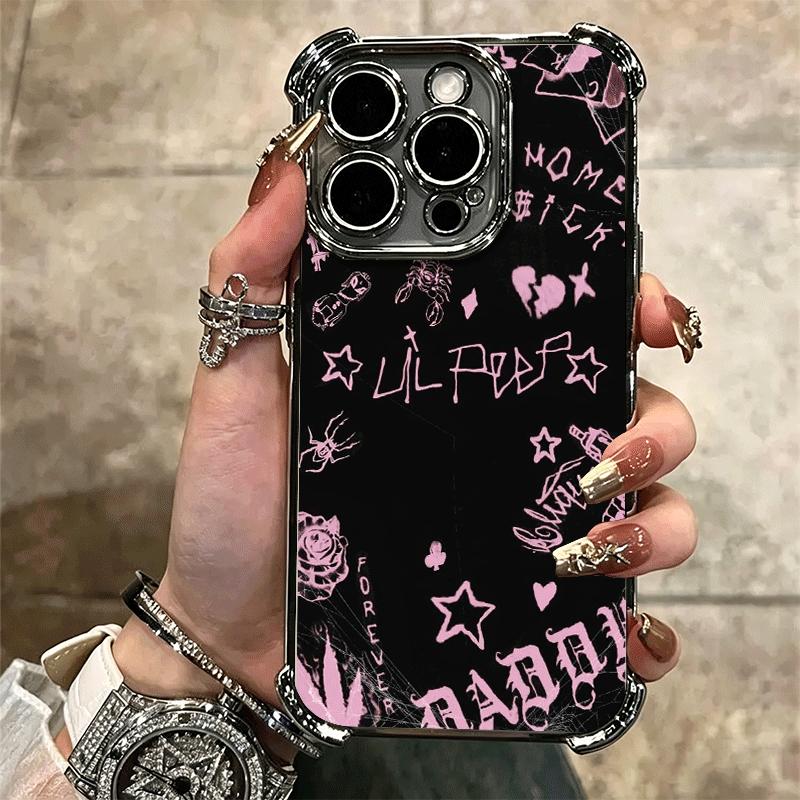 Lil Peep Hellboy Liebe Beschichtung Handyhülle Für Iphone 16 17 Pro Max Air 16E 14 15 Plus 12 13 Mini Anti-Fall Airbag Abdeckung
