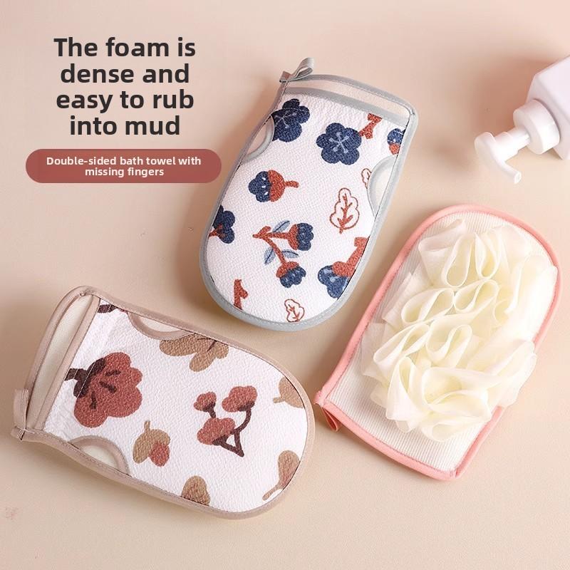 1Pc Bath glove for women, Body Rubbing Bath artifact rubbing back bath towels, household back bath glove